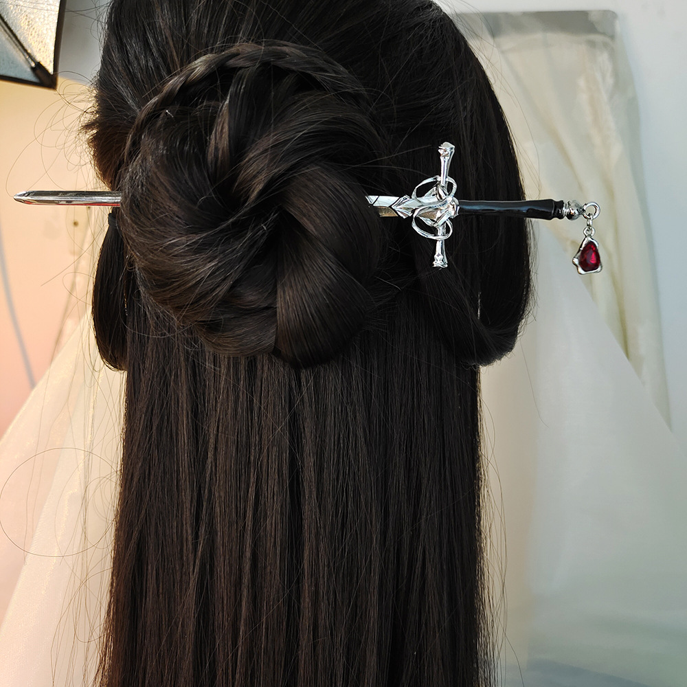 Hanbok Hair Pin - Bâtonnet à cheveux en forme d'épée