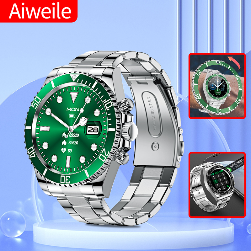 Korean Men Lifestyle - AIWEYS-Montre Connectée AW12 pour Homme, Nouveau