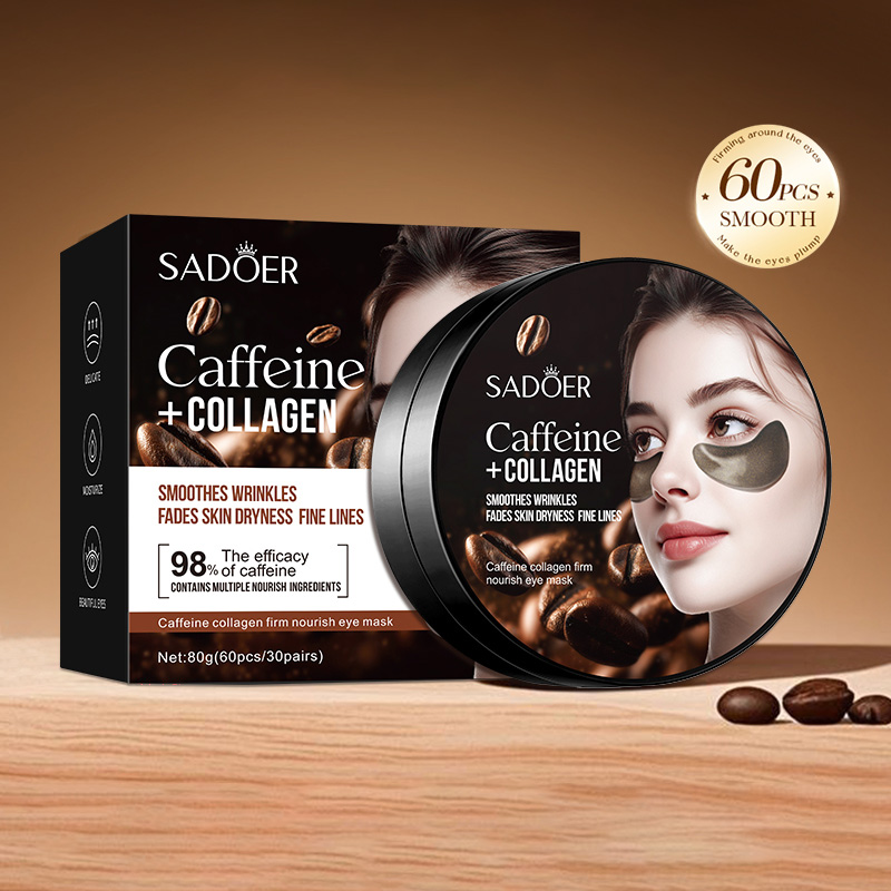 Sheet Mask Collagen - 60 pièces SADOER caféine cristal collagène