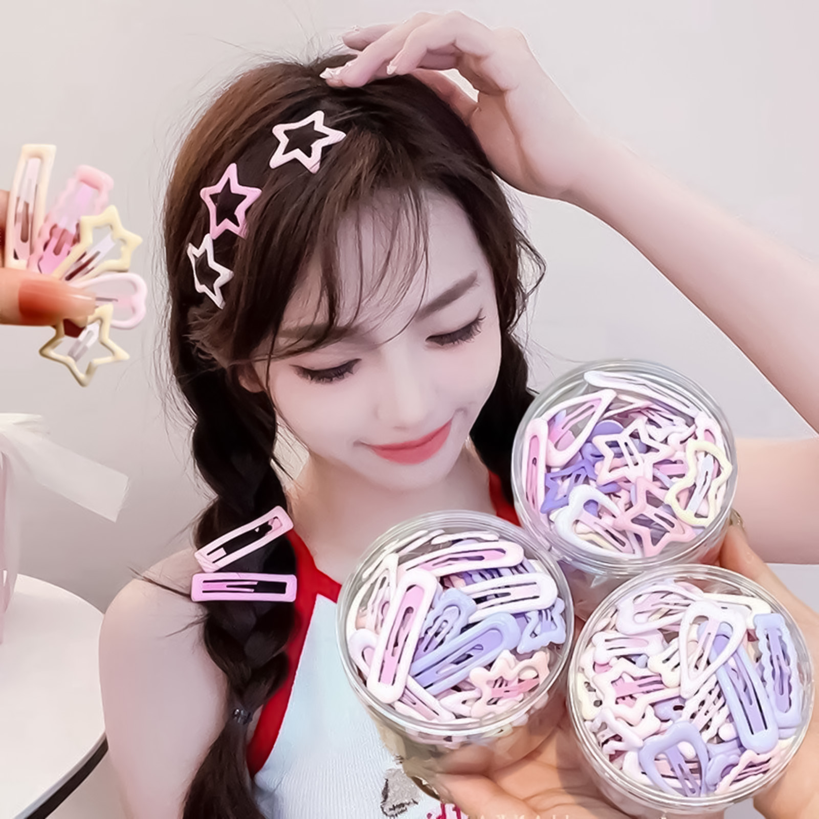 The Korean Lifestyle - Épingles à cheveux de style doux,