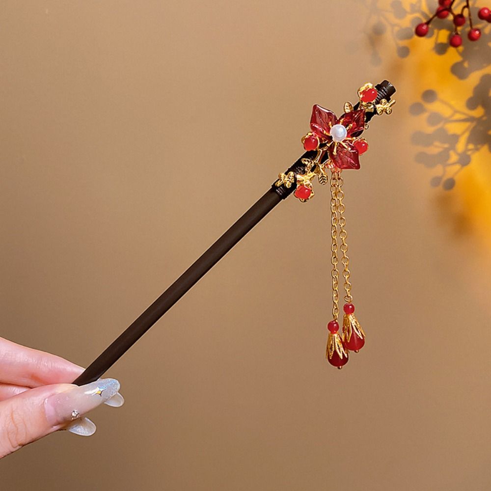 Hanbok Hair Pin - Bâtonnet à cheveux en bois à