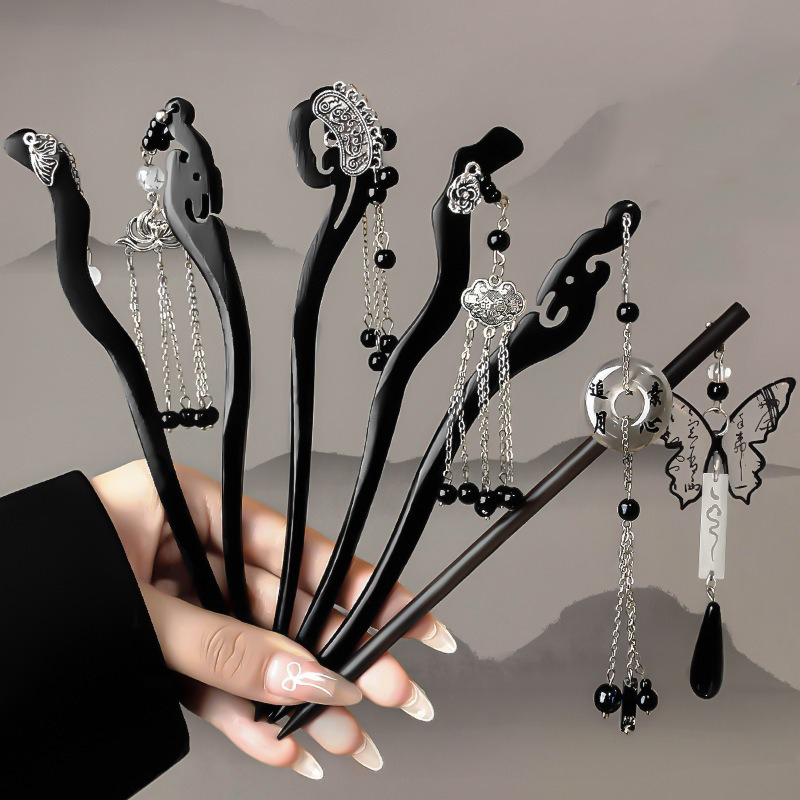 Hanbok Hair Pin - Épingles à cheveux en bois pour