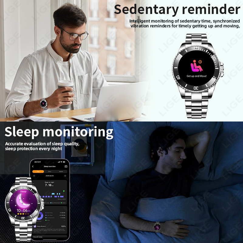 Montre connectée LIGE, nouveau - Korean Men Lifestyle avis et prix