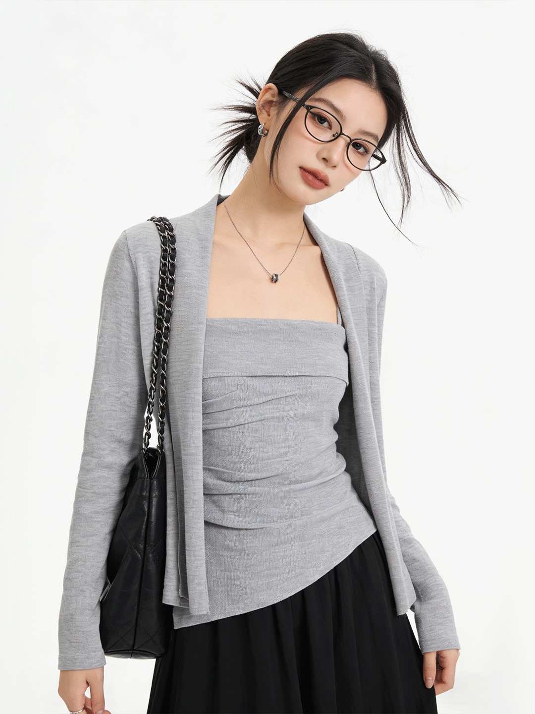 Ensemble deux pièces tricoté c - The Korean Lifestyle avis et prix