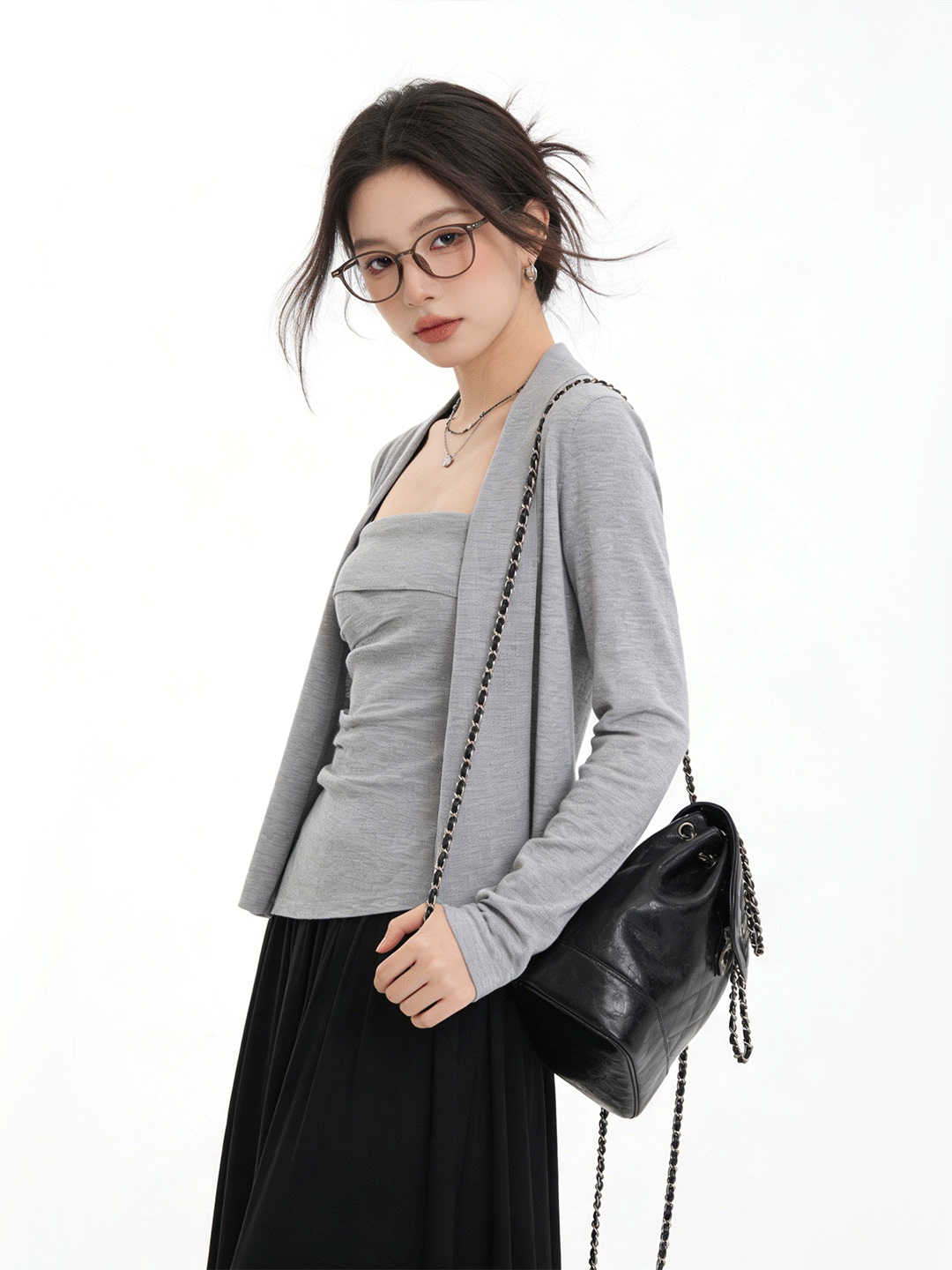 Ensemble deux pièces tricoté c - The Korean Lifestyle avis et prix