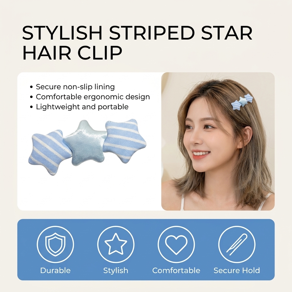 Jolie pince à cheveux en forme - Korean Girls Lifestyle avis et prix