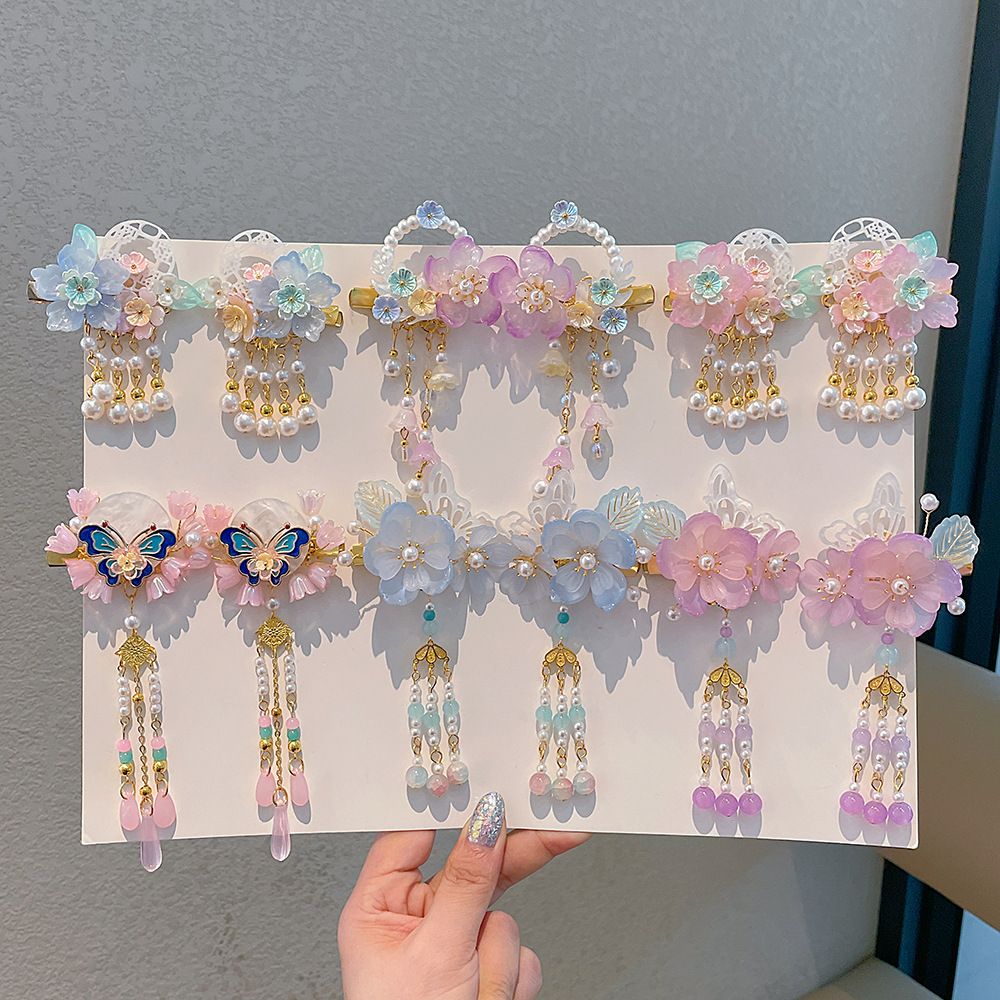 1 paire belle Hanfu fleur fait - Hanbok Hair Pin avis et prix