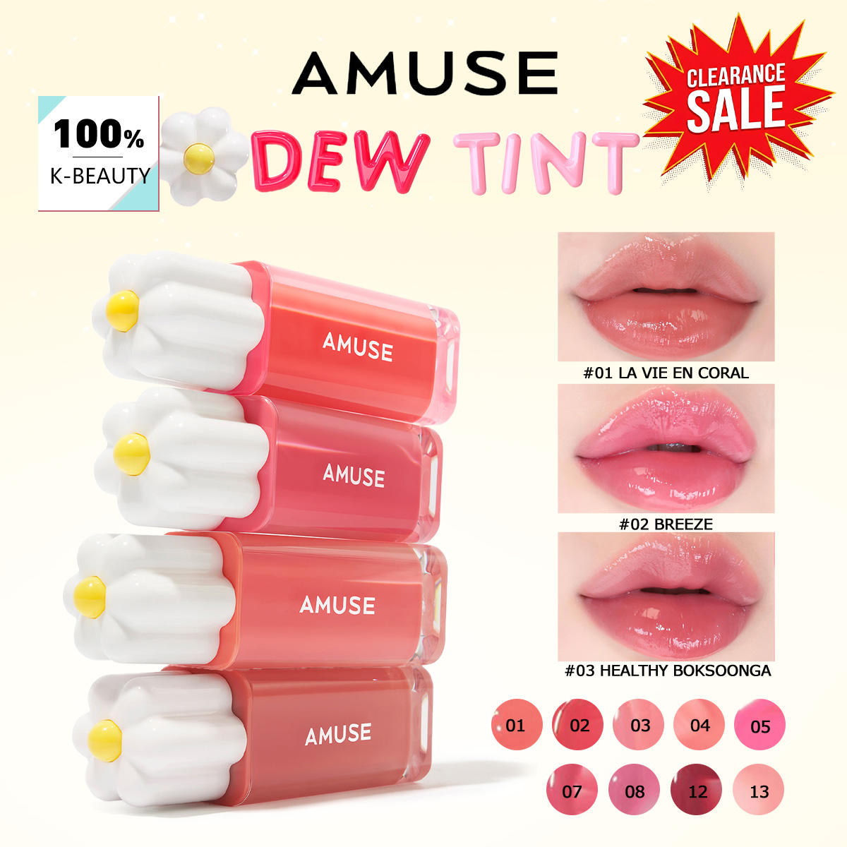[Soldes Exceptionnelles] AMUSE - Lip Tint Korean avis et prix