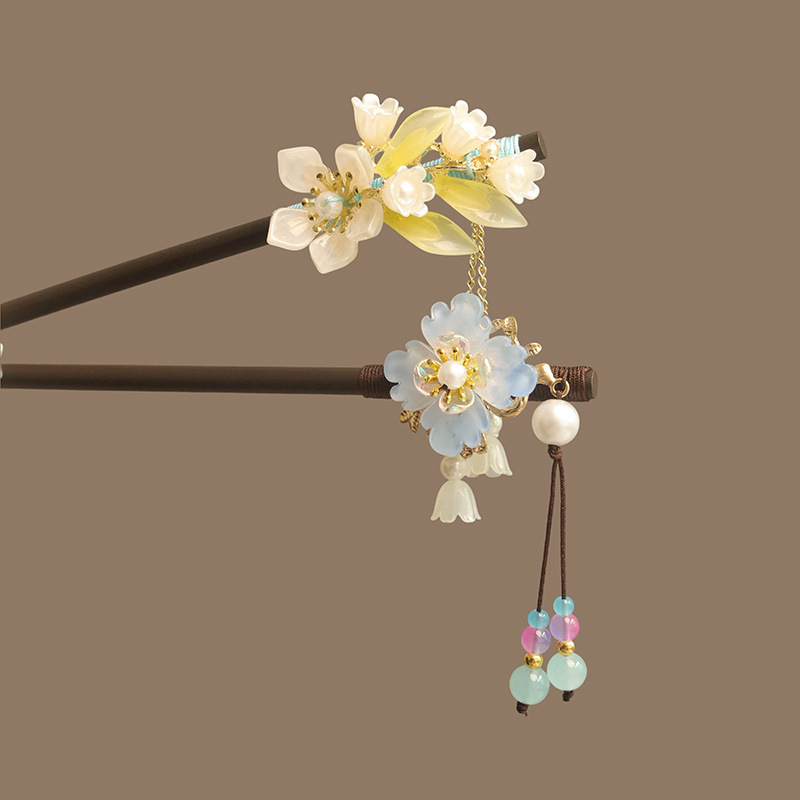 Fleur gland perle bâtons de ch - Hanbok Hair Pin avis et prix