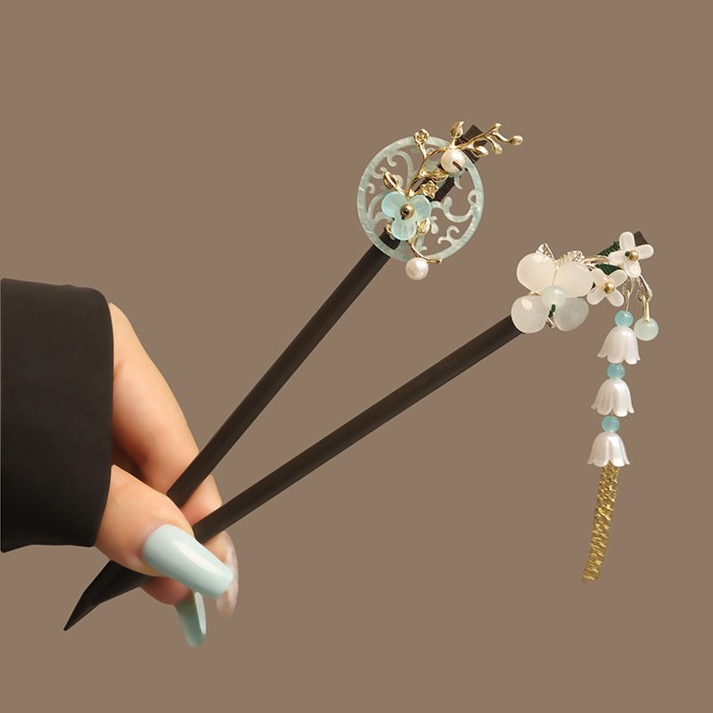 Fleur gland perle bâtons de ch - Hanbok Hair Pin avis et prix